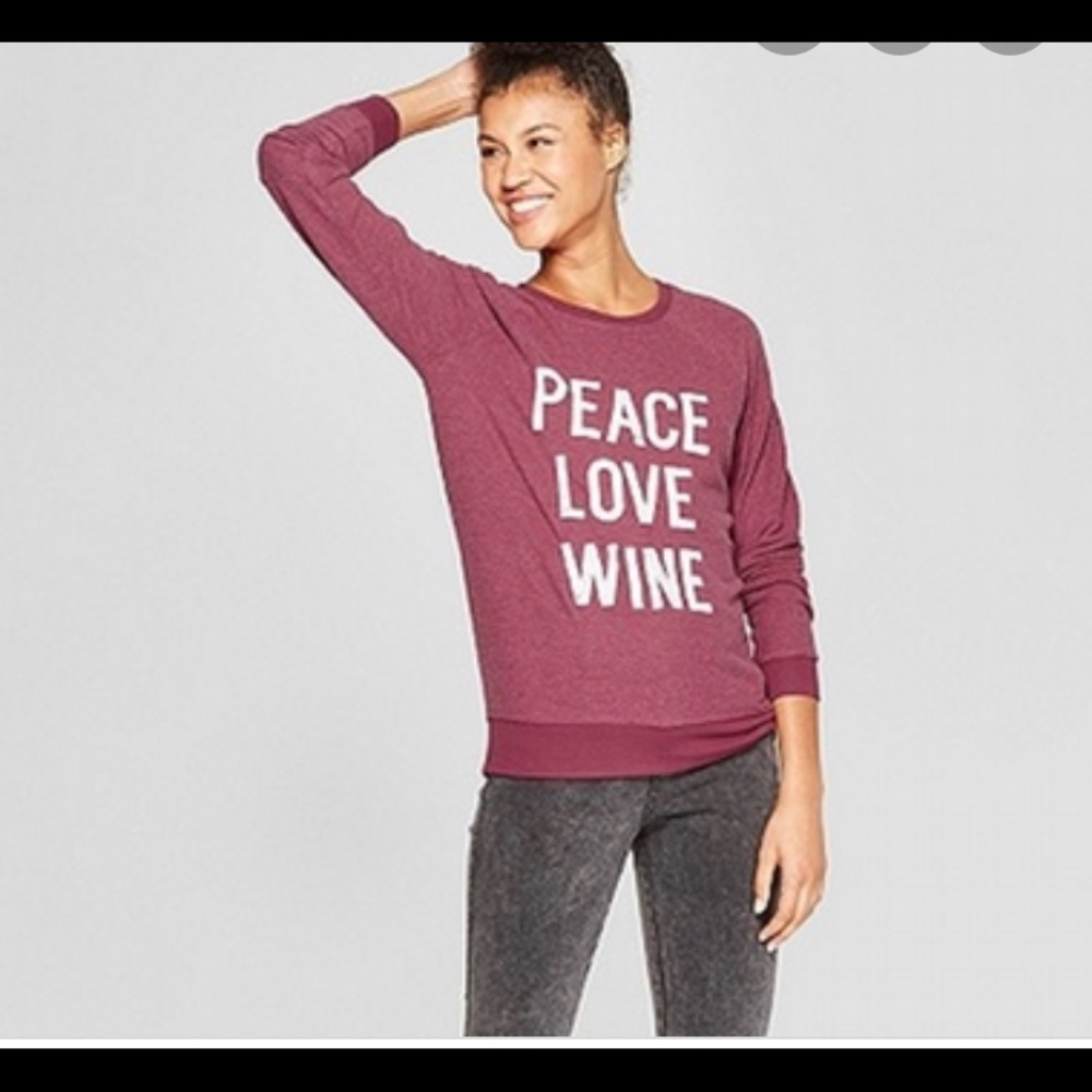 Peace, Love, Wine Sweatshirt